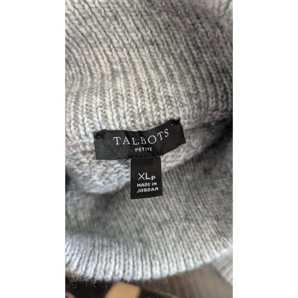 Talbots Gray Knit Turtleneck Sweater - Picture 6 of 9